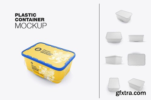 Set Plastic Container Mockup GLUSQD2