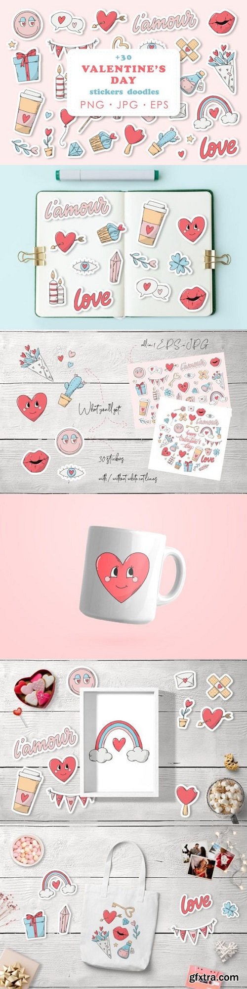 Valentine\'s Day Stickers