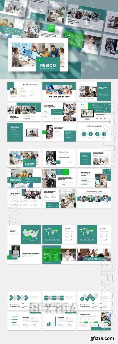 Resico - Business Presentation PowerPoint Template JAWNDUL