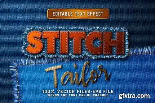 Stitch Tailor Editable Text Effect QS5KVU8