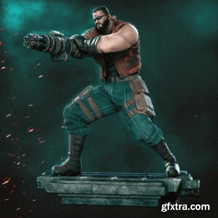 Barret Wallace From Final Fantasy – 3D Print