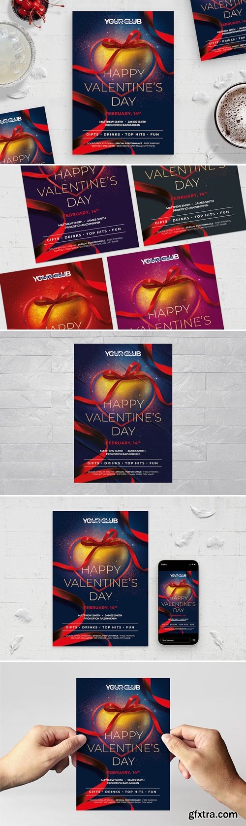 Valentines Flyer Template HABKFQN