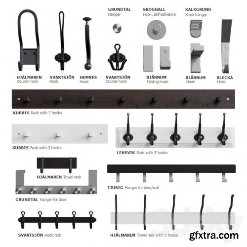 IKEA hooks and hangers