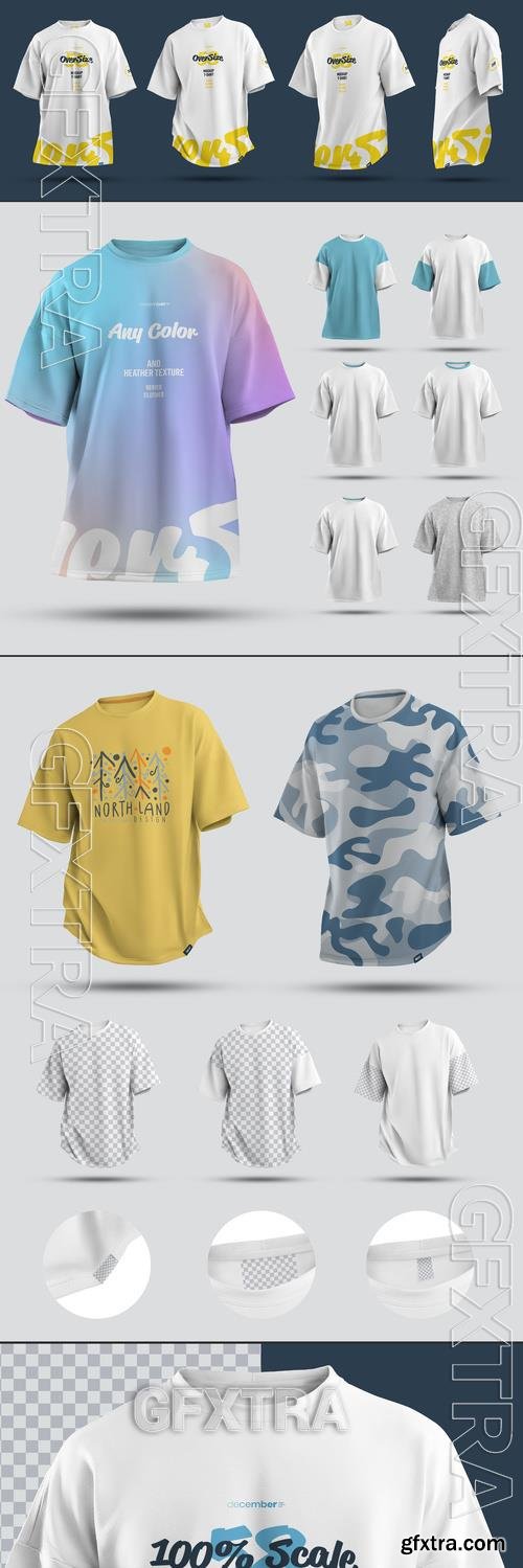 4 Oversize T-Shirt Mockups 530156529