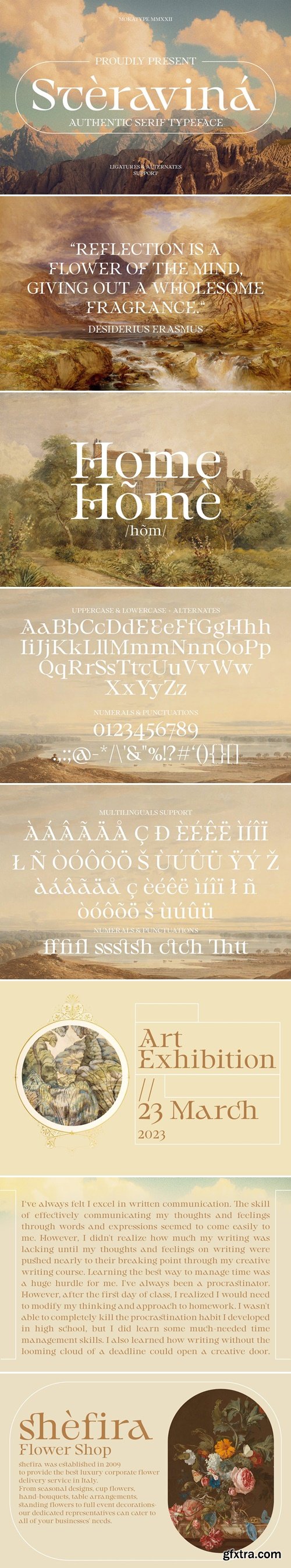 Steravina - Authentic Serif Typeface