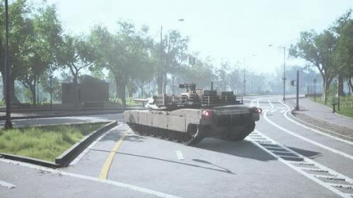 Videohive - Armored Tank in Big City - 42365345