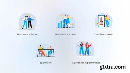 Videohive Business solution - Flat concept 42324549