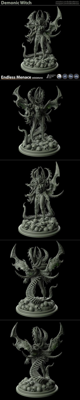 Demonic Witch – 3D Print