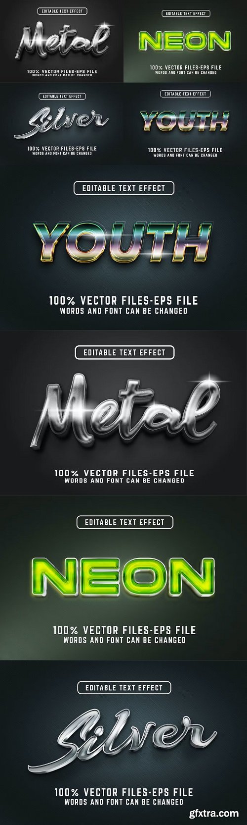 Metal Editable Text Effect