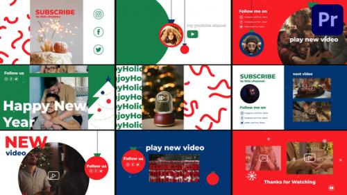 Videohive - New Year Youtube End Screens for Premiere Pro - 42295938