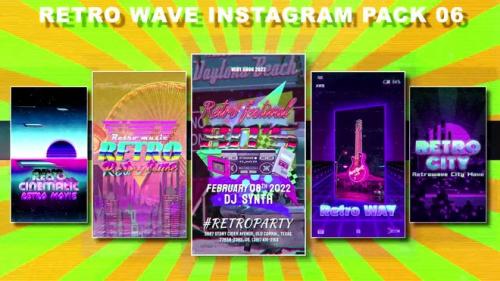 MotionArray - Retro Wave Instagram Pack 06 - 1290282