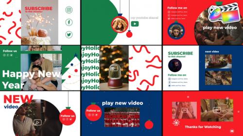 Videohive - New Year Youtube End Screens for FCPX - 42296115