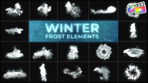 Videohive - Winter Frost Elements for FCPX - 42300431