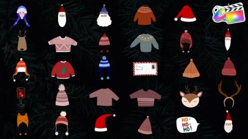 Videohive - Christmas Hats And Masks for FCPX - 42313549
