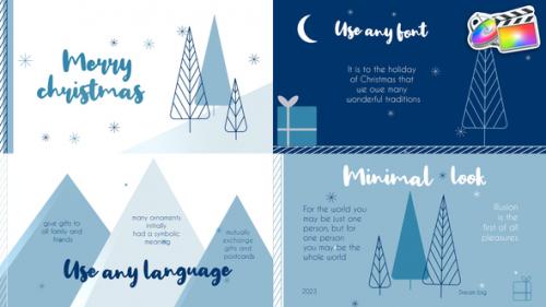 Videohive - Christmas Typography Slides for FCPX - 42344311