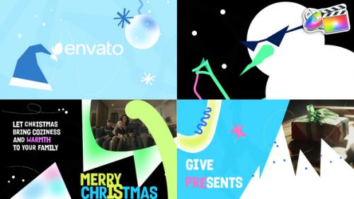 Videohive - Stylish Christmas Greetings Slideshow for FCPX - 42344470