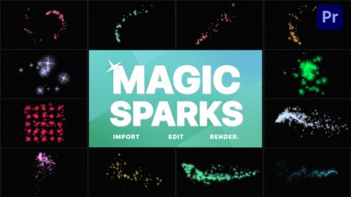 Videohive - Christmas Magic Sparks | Premiere Pro MOGRT - 42360573