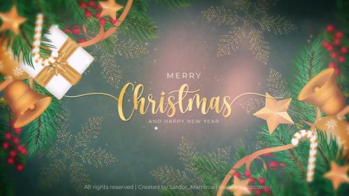 Videohive - Happy Christmas Text Reveal || Happy New Year Text Reveal || Happy 2023 MOGRT - 42442779