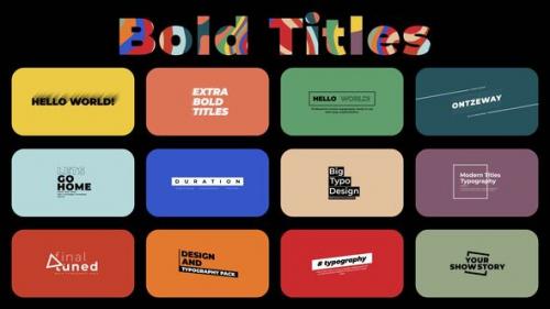 Videohive - Bold Titles 2.0 | FCPX - 42454008