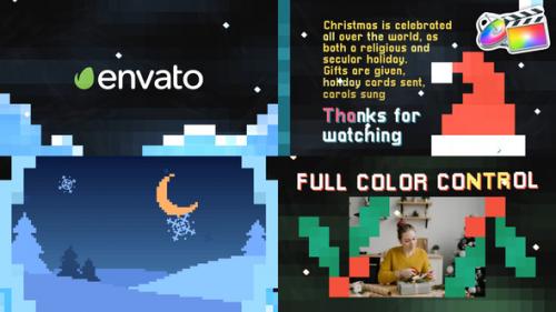 Videohive - Christmas New Year Pixel Opener | FCPX - 42462363