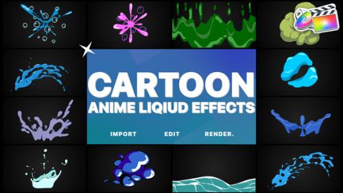 Videohive - Cartoon Anime Liquid Effects | FCPX - 42462498