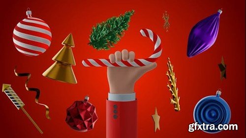 Videohive 3d Overlays for Christmas 42463649