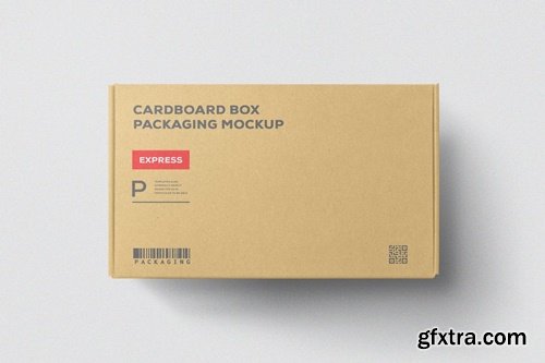 Cardboard Box Packaging Mockup E5U7V2F
