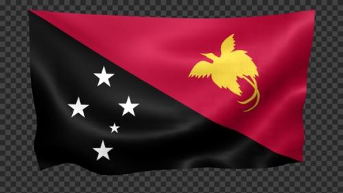Videohive - Papua New Guinea Flag Waving Looped - 42511656