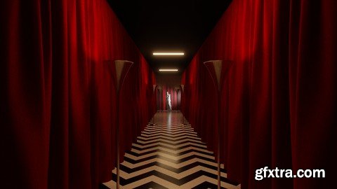 Realistic Interior in Blender : Create Twin Peaks Red Room