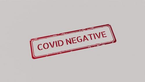 Videohive - COVID NEGATIVE Stamp - 42509593