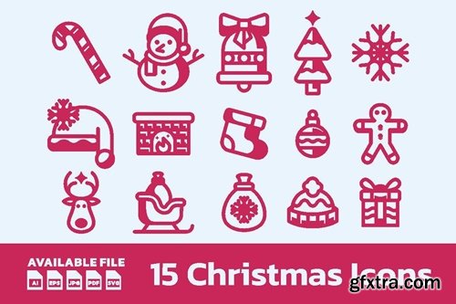 15 Christmas Icons 8GFWXMF
