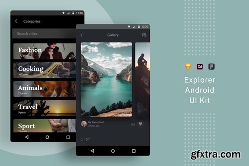 Explorer Android UI Kit NDBNQVF