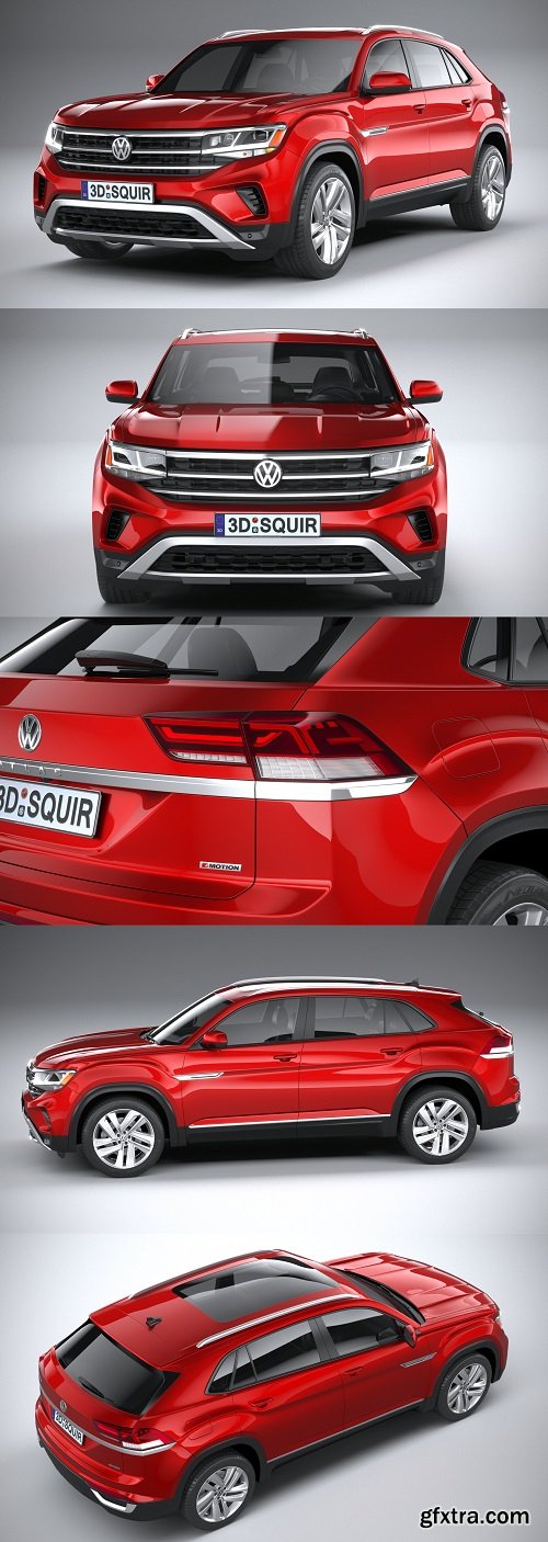 Volkswagen Atlas Cross Sport Regular 2021 3d model