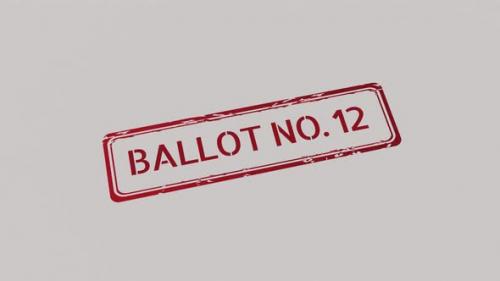 Videohive - BALLOT NUMBER 12 Stamp - 42509674