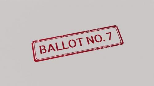 Videohive - BALLOT NUMBER 7 Stamp - 42509677