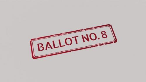 Videohive - BALLOT NUMBER 8 Stamp - 42509680