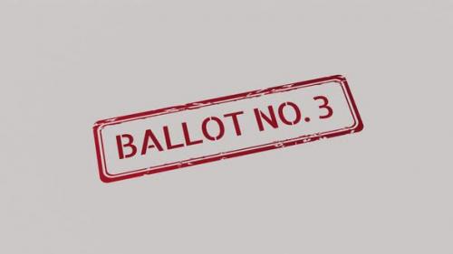 Videohive - BALLOT NUMBER 3 Stamp - 42509681
