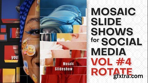 Videohive Mosaic Slideshows for Social Media. Vol 4 ROTATE 42504807