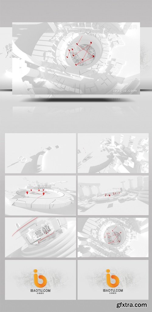 White-mode Architectural Position Connection LOGO Animation AE Template 5835467