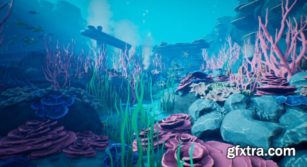 Unreal Engine Marketplace - Underwater World - Modular Underwater - Stylized Underwater - Ocean - Sea (4.27, 5.0 - 5.1)