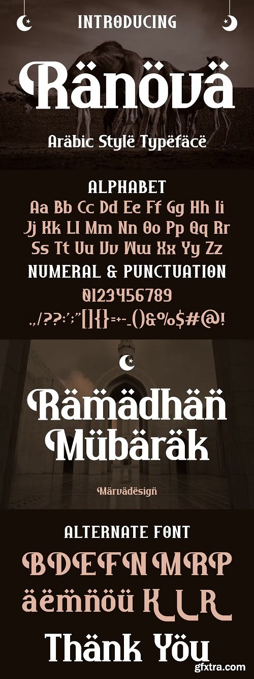 Ranova - Arabic Style Typeface