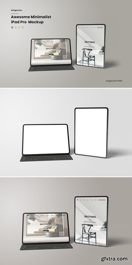 Awesome Minimalist iPad Pro Mockup DF6V2AS