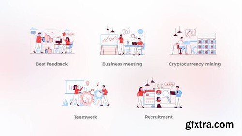 Videohive Business meeting - Flat concepts 42487987