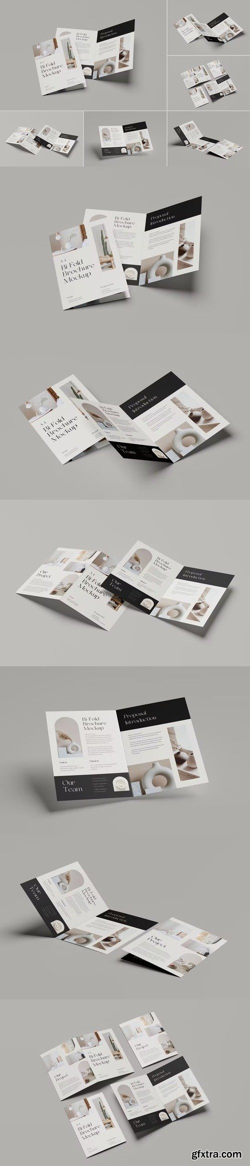 A4 Bi-Fold Brochure Mockup Vol 2