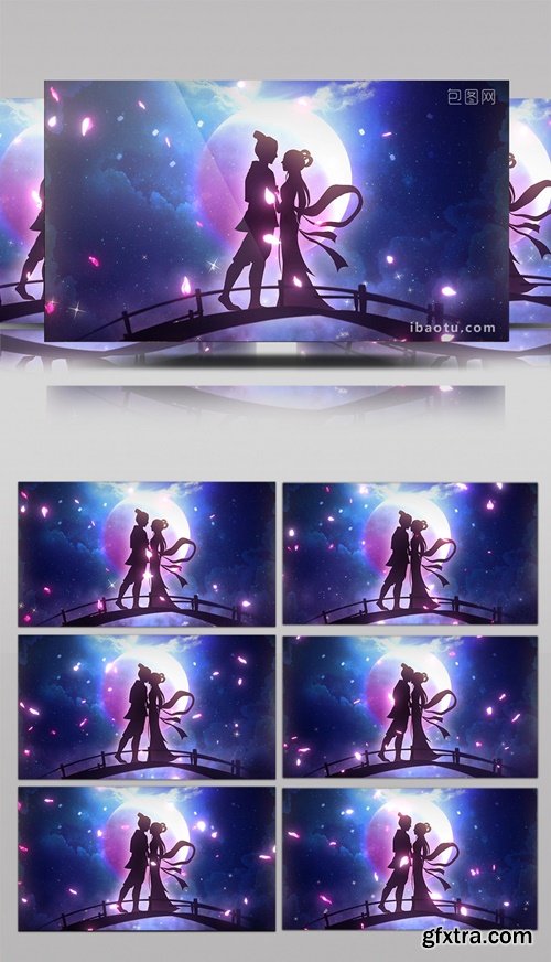 Beautiful Romantic Magpie Bridge Meet Tanabata Love Theme Loop Video 307130