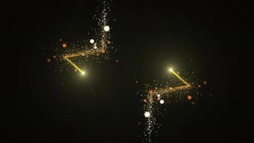 Videohive - Flight Of Gold Bokeh Sparkling Particles With Alpha Channel 57 - 42659886