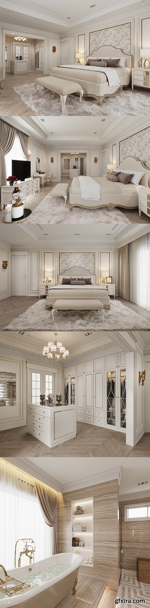 Master Bedroom Interior Model by Cao Van Luan