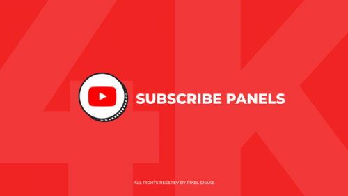 Videohive - Youtube Subscribe Panels 4K - 42485312