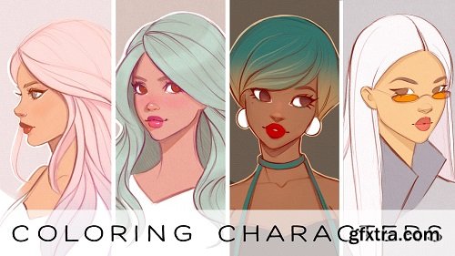  Digital Illustration: Coloring Female Characters in Procreate