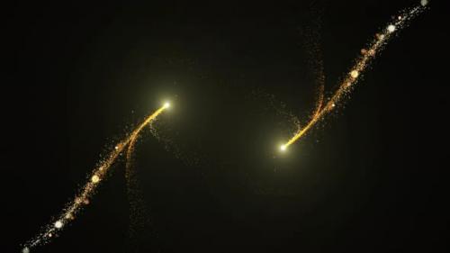 Videohive - Flight Of Gold Bokeh Sparkling Particles With Alpha Channel 30 - 42659758